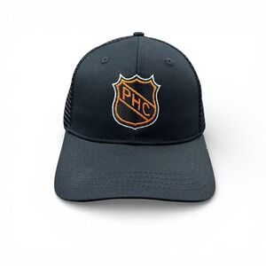 Streaker Sports Pond Hockey Classic Trucker Hat Cap Embroidered Mesh Black‎ New